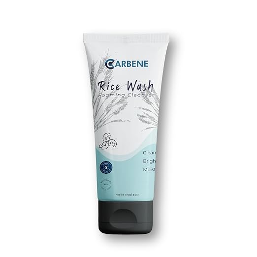 Rice Water Foaming Face Wash with Niacinamide | Hydrating & Even Tone | Korean Glass Skin Effect | For All Skin Types - 100ML