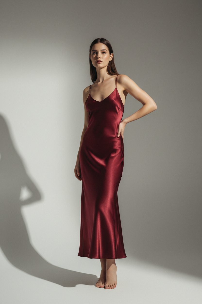 Slip Dress – Burgundy
