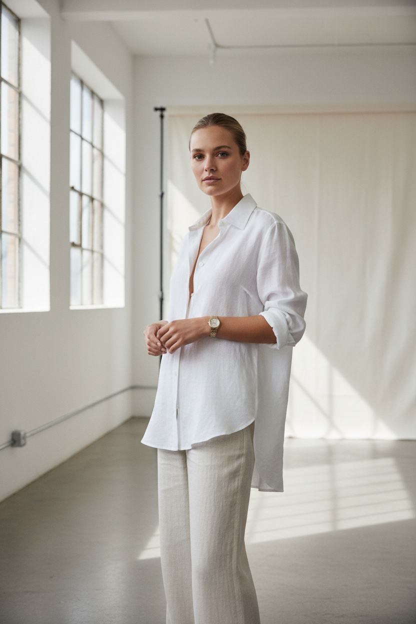 Linen Shirt – White