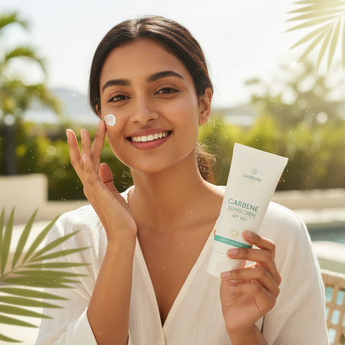 Carbene Sunscreen – lifestyle application