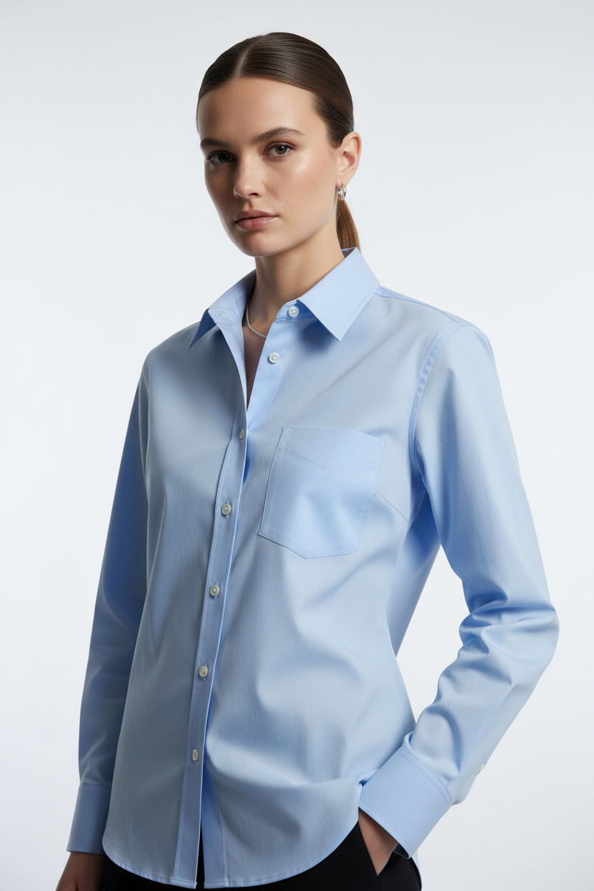 Poplin Shirt – Blue