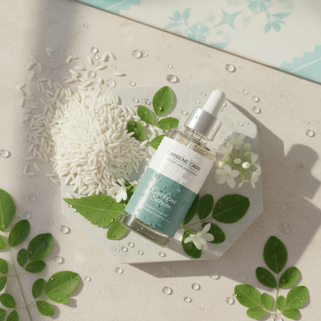 Carbene Serum – ingredient flatlay