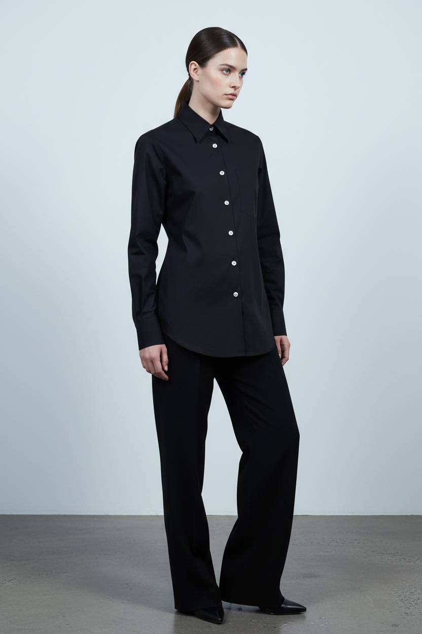 Poplin Shirt – Black