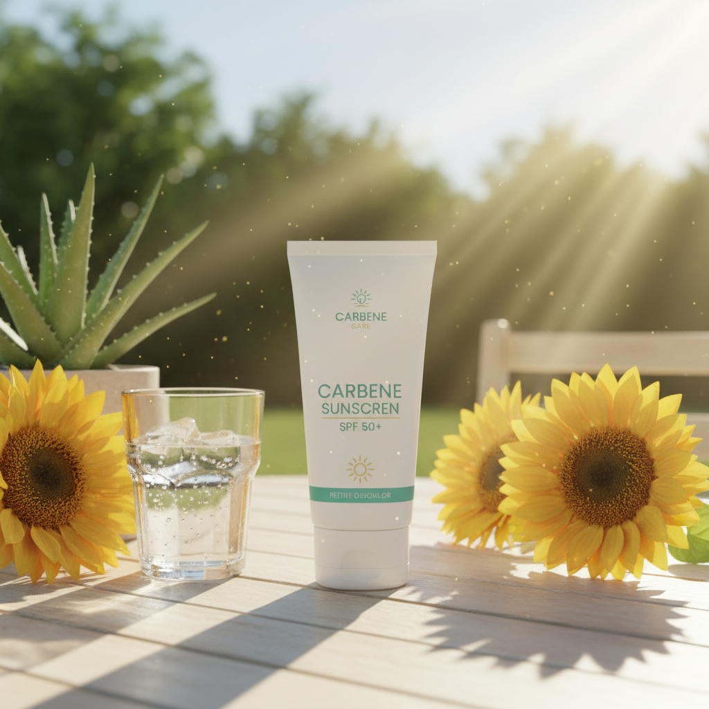 Carbene Sunscreen – outdoor product setting