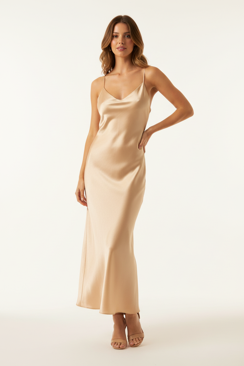 Slip Dress – Champagne