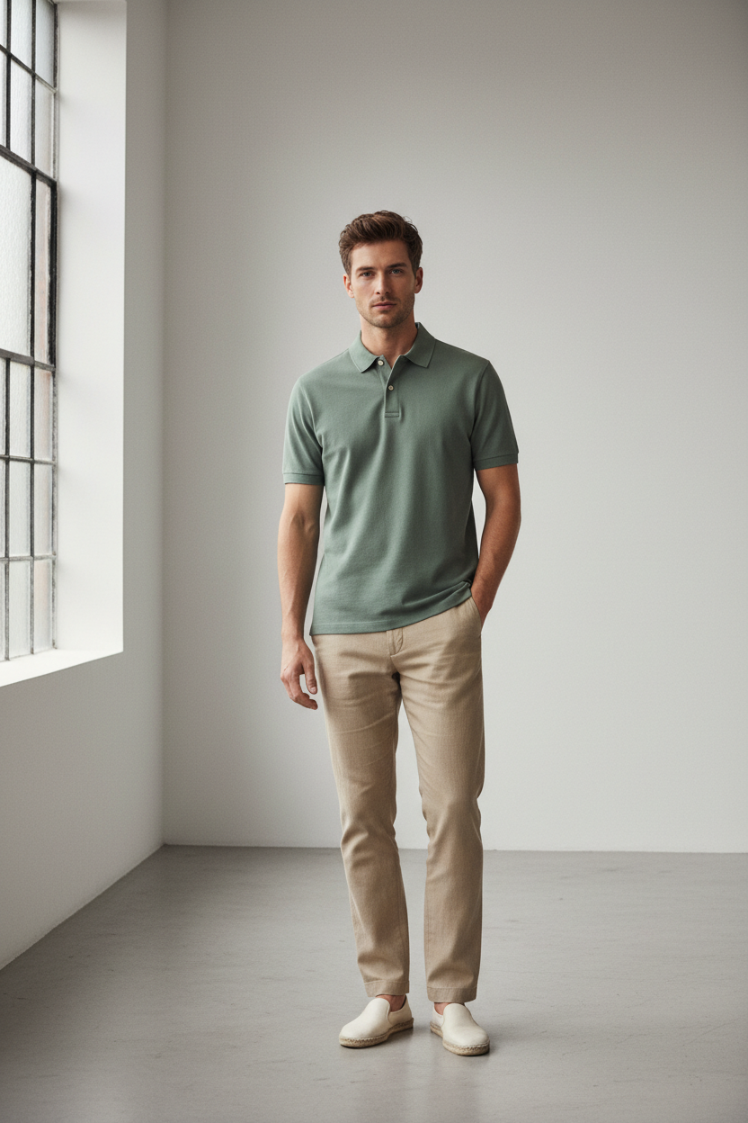 Polo Shirt – Sage