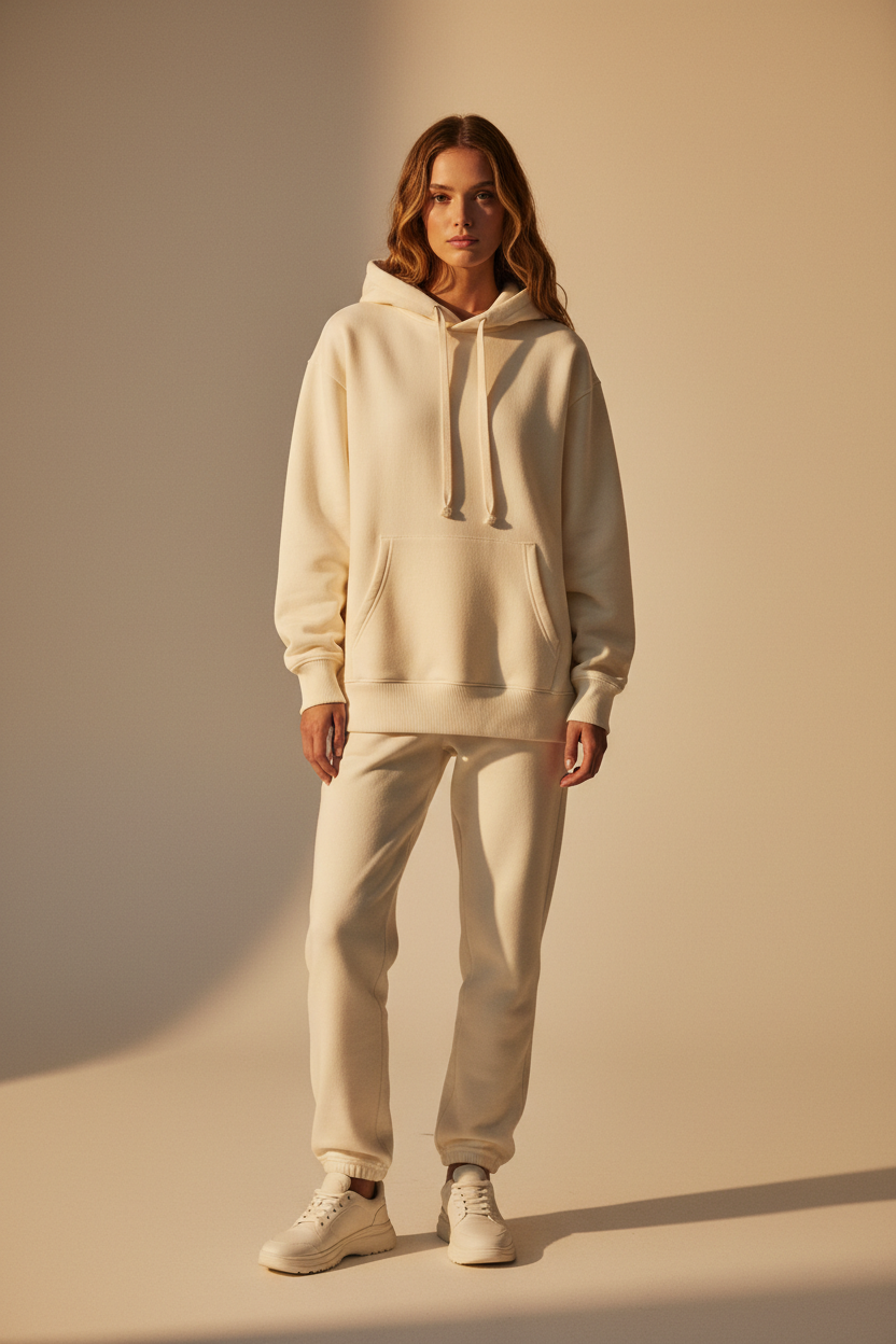 Hoodie – Cream