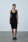 Ribbed Tank – Black