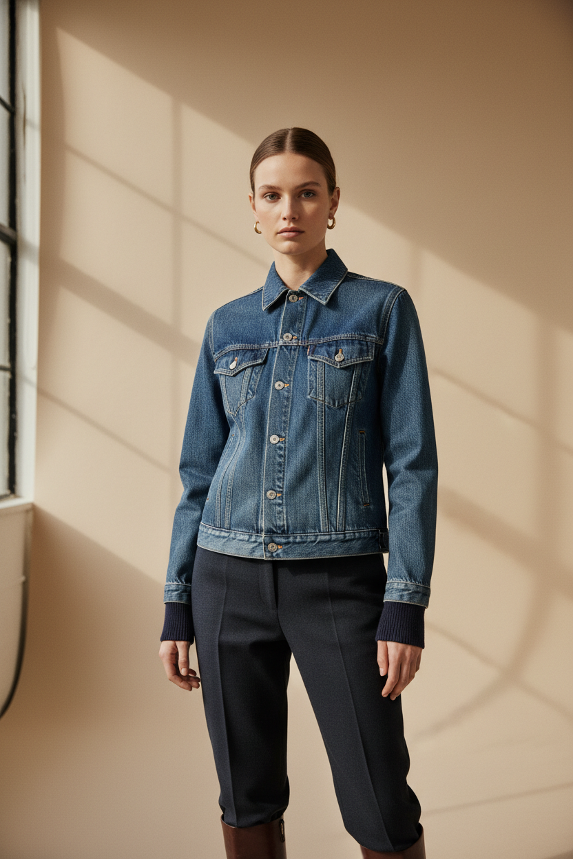 Denim Jacket – Mid Wash