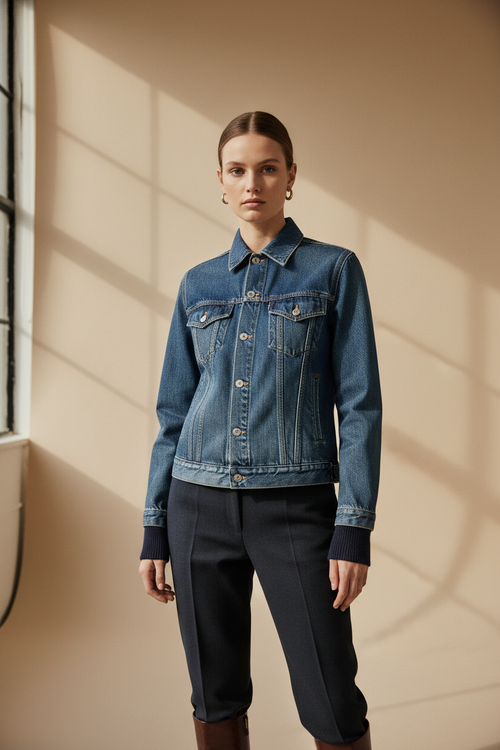 Denim Jacket – Mid Wash