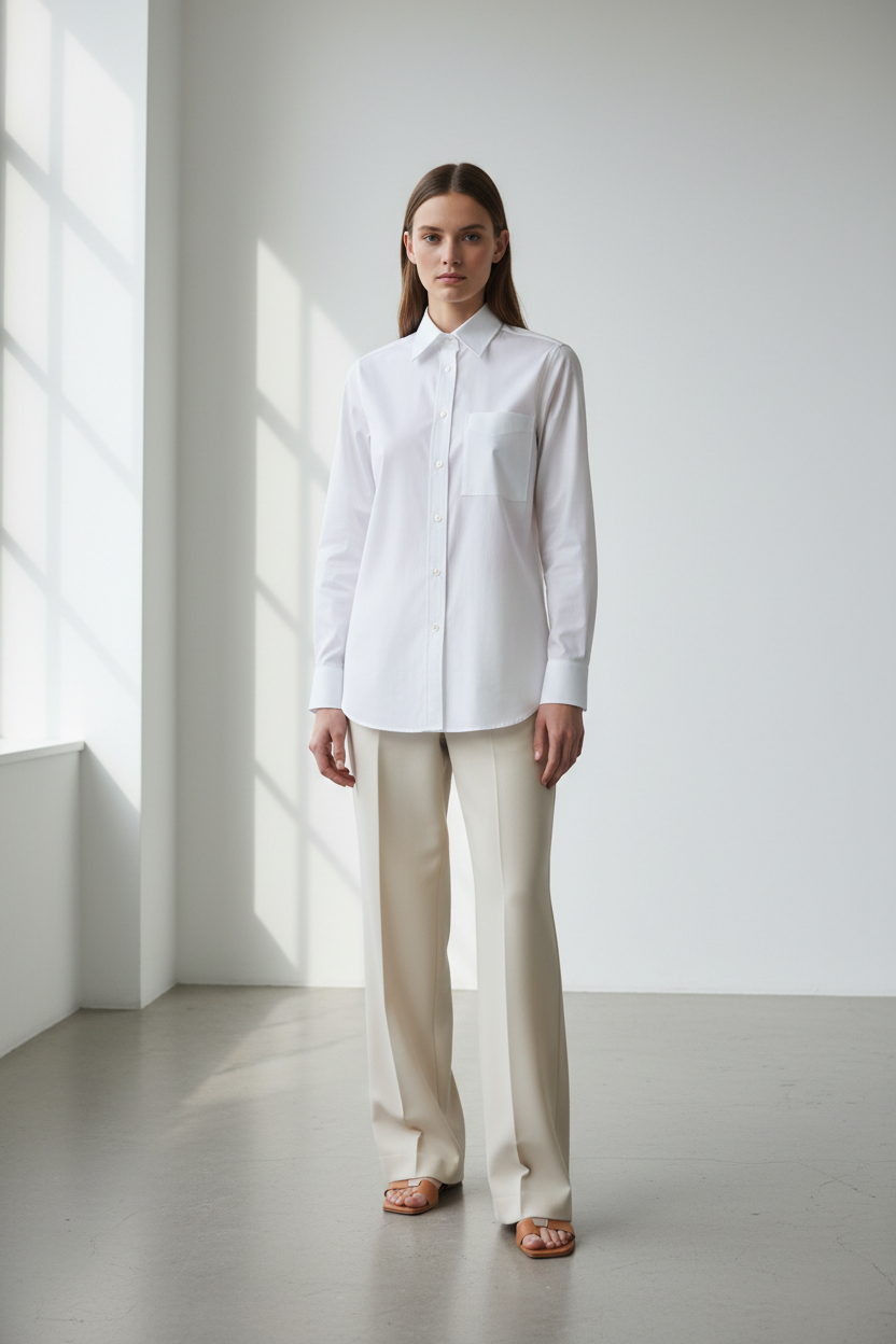Poplin Shirt – White